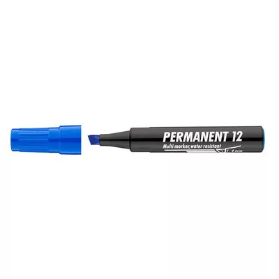 Alkoholos marker, 1-4 mm, vágott, ICO "Permanent 12", kék 1 db