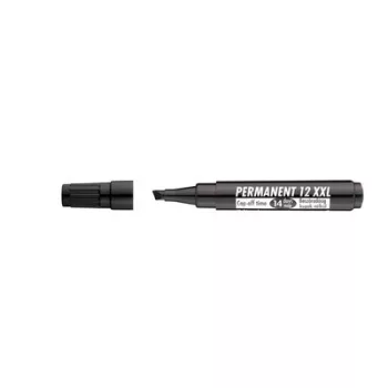   Alkoholos marker, 1-4 mm, vágott, ICO "Permanent 12 XXL", fekete 1 db