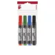 Alkoholos marker készlet, 1-4 mm, vágott, ICO "Permanent 12 XXL", 4 különböző szín 4 db