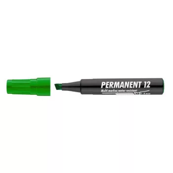   Alkoholos marker, 1-4 mm, vágott, ICO "Permanent 12", zöld 1 db