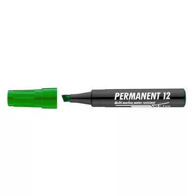 Alkoholos marker, 1-4 mm, vágott, ICO "Permanent 12", zöld 1 db