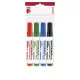 Tábla- és flipchart marker készlet, 1-3 mm, kúpos, ICO "Plan 11 XXL", 4 különböző szín 4 db