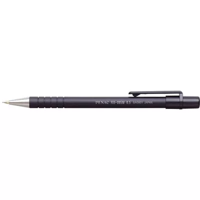 Nyomósirón, 0,5 mm, fekete tolltest, PENAC "RB-085M" 1 db