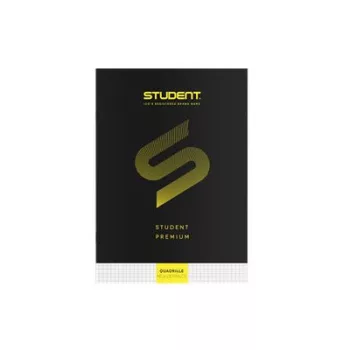   Füzet, tűzött, A4, kockás, 32 lap, ICO "Student Premium", "87-32", fekete 1 db