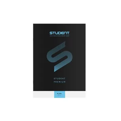 Füzet, tűzött, A4, sima, 32 lap, ICO "Student Premium", "80-32", fekete 1 db
