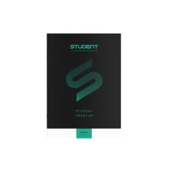   Füzet, tűzött, A4, vonalas, 32 lap, ICO "Student Premium", "81-32", fekete 1 db
