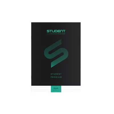 Füzet, tűzött, A4, vonalas, 32 lap, ICO "Student Premium", "81-32", fekete 1 db