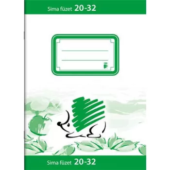   Füzet, tűzött, A5, sima, 32 lap, ICO "Süni", "20-32" 1 db