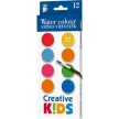 Vízfesték, 12 darabos, 28 mm, ICO "Creative Kids" 12 db