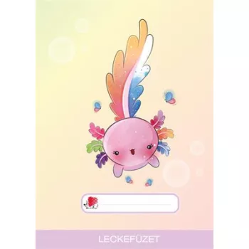   Füzet, tűzött, A5, lecke, 32 lap, ICO "Süni", axolotl 1 db