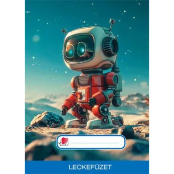   Füzet, tűzött, A5, lecke, 32 lap, ICO "Süni", robot 1 db