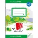 Füzet, tűzött, A5, sima, 32 lap, ICO "Süni Sulikész", "20-32" 1 db