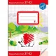 Füzet, tűzött, A5, kockás, 32 lap, ICO "Süni Sulikész", "27-32" 1 db