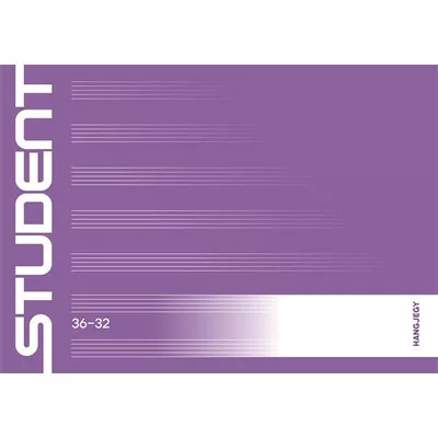 Füzet, tűzött, A5, fekvő, hangjegy, 32 lap, ICO "Student", "36-32" 1 db