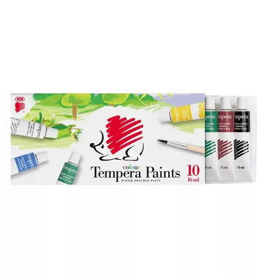 Tempera készlet, 10 darabos, ICO "Süni" 10 db