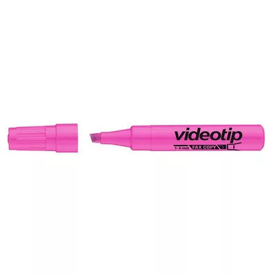 Szövegkiemelő, 1-4 mm, ICO "Videotip", rózsaszín 1 db