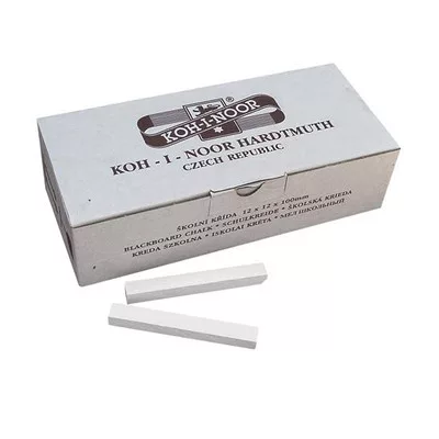 Táblakréta, szögletes, KOH-I-NOOR,  fehér 100 db