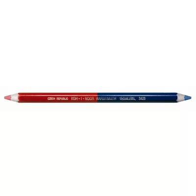 Postairón, hatszögletű, vastag, KOH-I-NOOR "3423", piros-kék 12 db