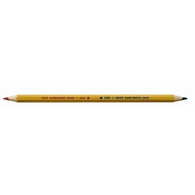 Postairón, hatszögletű, KOH-I-NOOR "3433", piros-kék 12 db