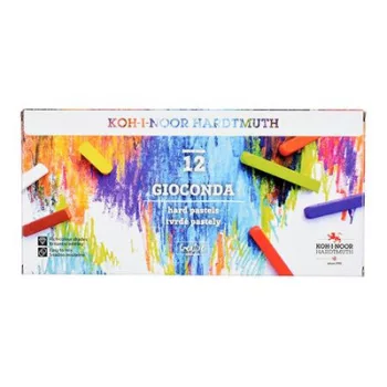   Pasztellkréta, kemény, KOH-I-NOOR "Gioconda 8112/6", 12 különböző szín 12 db