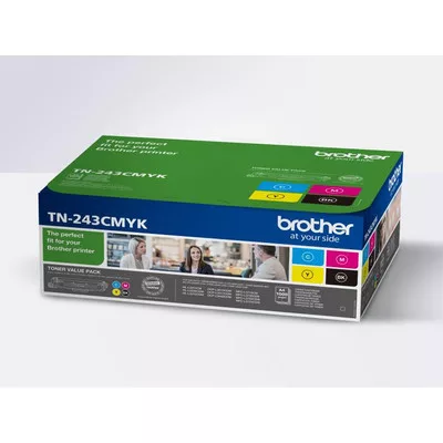 Brother TN-243CMYK (fekete-cián-magenta-sárga) eredeti tonercsomag, ~4000 oldal