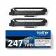 Brother TN-247BKTWIN eredeti tonercsomag (2x3000 oldal)