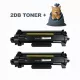 2db Utángyártott BROTHER TN2590XL fekete Toner  + ► 1DB meglepetés ajándék ◄  ( 2X3.000 oldal kapacitás )