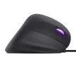 Egér, vezetékes, optikai, vertikális, gaming, LED, TRUST "GXT144 Rexx", fekete 1 db