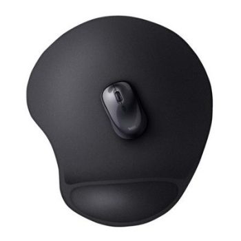   Egéralátét, csuklótámasszal, géltöltésű, TRUST "Bigfoot XL", fekete