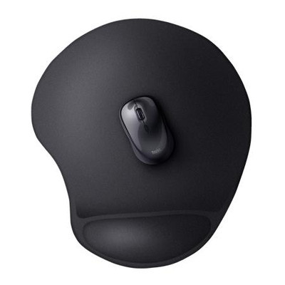 Egéralátét, csuklótámasszal, géltöltésű, TRUST "Bigfoot XL", fekete