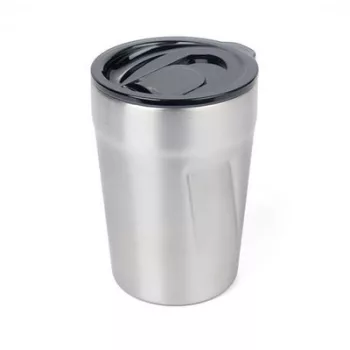  Termoszbögre, 300 ml, rozsdamentes acél, TROIKA "Cup-uccino", ezüst 1 db