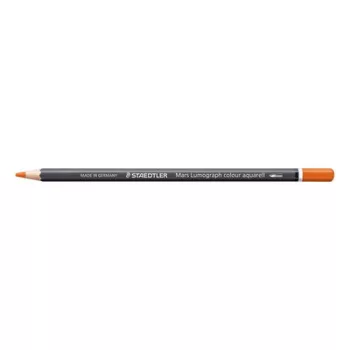   Akvarell színes ceruza, hatszögletű, STAEDTLER "Mars® Lumograph® 104", narancssárga