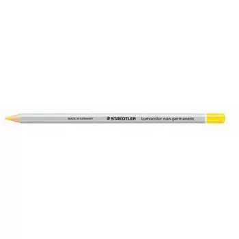   Jelölőceruza, hatszögletű, mindenre író, lemosható (omnichrom), STAEDTLER "Lumocolor 108", sárga
