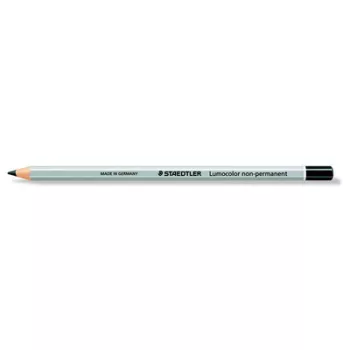  Jelölőceruza, hatszögletű, mindenre író, lemosható (omnichrom), STAEDTLER "Lumocolor 108", fekete