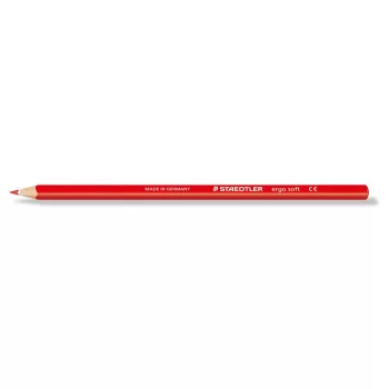   Színes ceruza, háromszögletű, STAEDTLER "Ergo Soft 157", piros