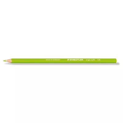 Színes ceruza, háromszögletű, STAEDTLER "Ergo Soft 157", világoszöld