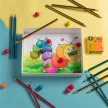 Színes ceruza készlet, háromszögletű, STAEDTLER "Noris Colour 187", 36 különböző szín 36 db