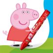 Zsírkréta, hatszögletű, jumbo, STAEDTLER „Noris® junior 224”, Peppa malac, 12 szín