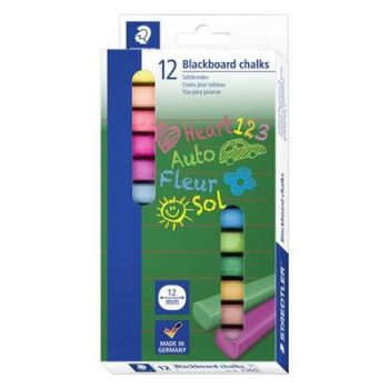   Táblakréta, szögletes, 12 darabos, STAEDTLER® "2360", vegyes színek (szín nem választható)