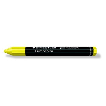   Jelölőkréta, mindenre író, vízálló (omnigraph), STAEDTLER "Lumocolor 236", sárga