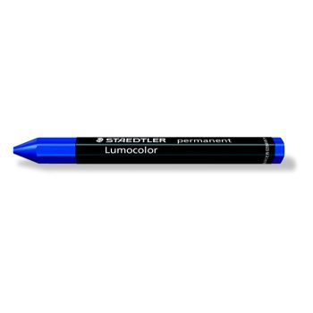   Jelölőkréta, mindenre író, vízálló (omnigraph), STAEDTLER "Lumocolor 236", kék