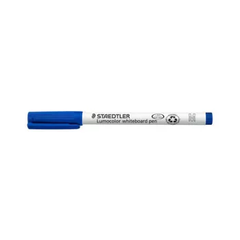   Táblamarker, 1 mm, M, kúpos, STAEDTLER "Lumocolor 301", kék