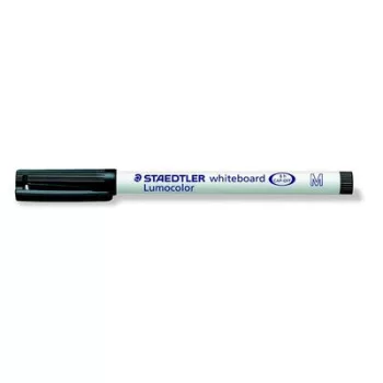   Táblamarker, 1 mm, M, kúpos, STAEDTLER "Lumocolor 301", fekete