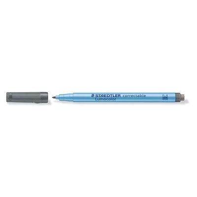 Alkoholmentes marker, OHP, 1 mm, STAEDTLER "Lumocolor® 305 M", fekete