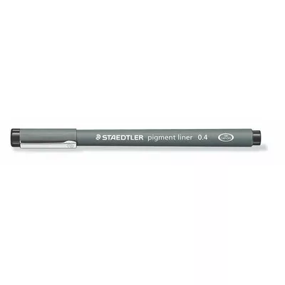 Tusfilc, 0,4 mm, STAEDTLER "Pigment Liner 308", fekete 1 db