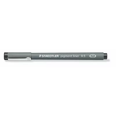 Tusfilc, 0,5 mm, STAEDTLER "Pigment Liner 308", fekete 1 db