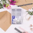 Tusfilc készlet, 8 különböző vonalvastagság, STAEDTLER "Pigment liner 308", fekete 8 db