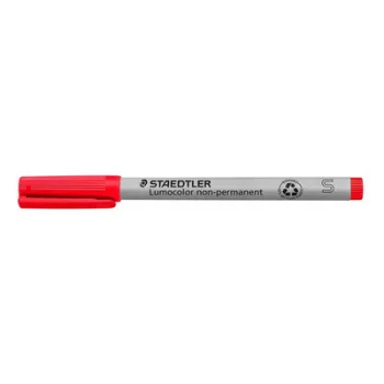   Alkoholmentes marker, OHP, 0,4 mm, STAEDTLER "Lumocolor® 311 S", piros