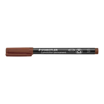   Alkoholos marker, OHP, 0,4 mm, STAEDTLER "Lumocolor® 313 S", barna 1 db