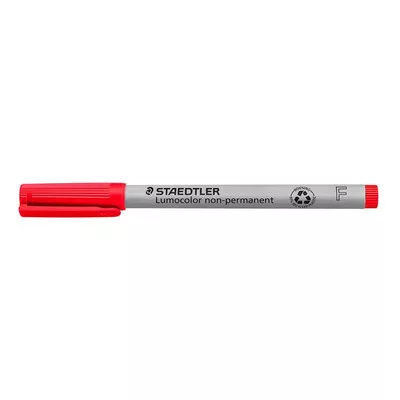 Alkoholmentes marker, OHP, 0,6 mm, STAEDTLER "Lumocolor® 316 F", piros